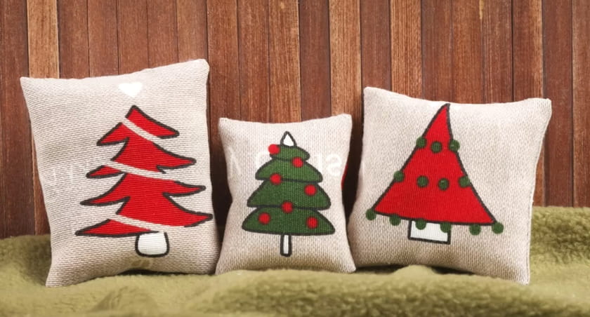 almohadones de navidad